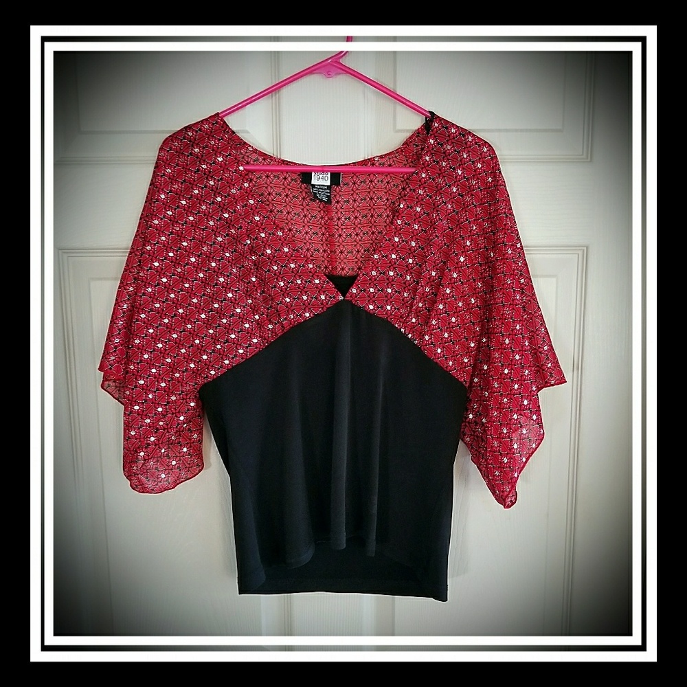 Half Sheer, Half Solid Top